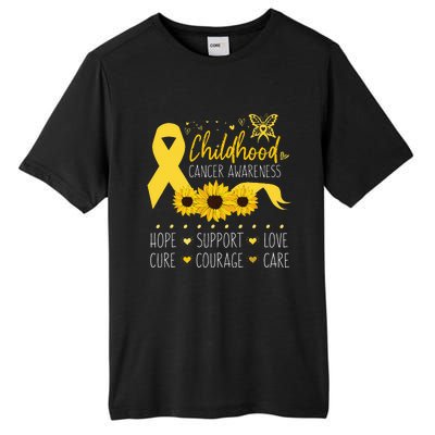 Childhood Cancer Support Family Childhood Cancer Awareness Tall Fusion ChromaSoft Performance T-Shirt