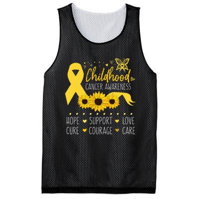 Childhood Cancer Support Family Childhood Cancer Awareness Mesh Reversible Basketball Jersey Tank