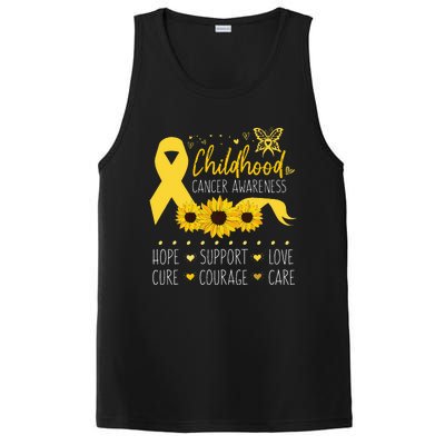 Childhood Cancer Support Family Childhood Cancer Awareness PosiCharge Competitor Tank