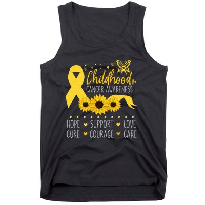 Childhood Cancer Support Family Childhood Cancer Awareness Tank Top