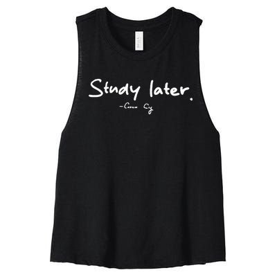 Coach Cig Study Later Women's Racerback Cropped Tank