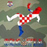 Croatia Croatian Soccer Player Croatian Pride Croatian Flag Legacy Tie Dye Trucker Hat