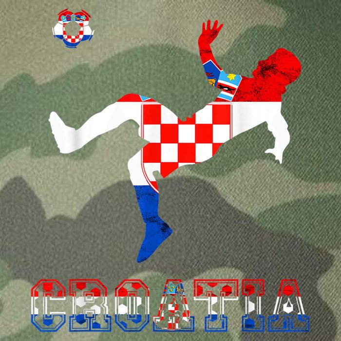 Croatia Croatian Soccer Player Croatian Pride Croatian Flag Legacy Tie Dye Trucker Hat
