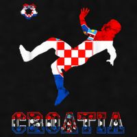 Croatia Croatian Soccer Player Croatian Pride Croatian Flag Ladies PosiCharge Tri-Blend Wicking Tank