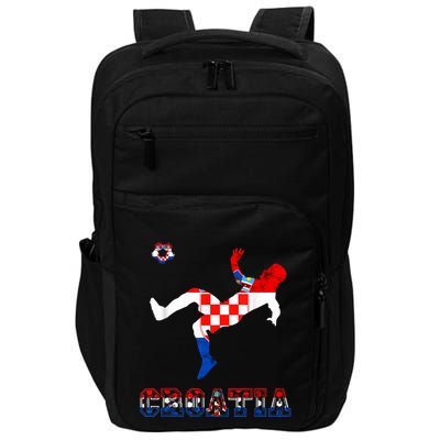 Croatia Croatian Soccer Player Croatian Pride Croatian Flag Impact Tech Backpack