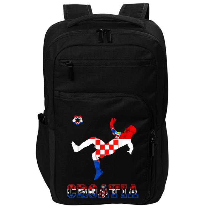 Croatia Croatian Soccer Player Croatian Pride Croatian Flag Impact Tech Backpack