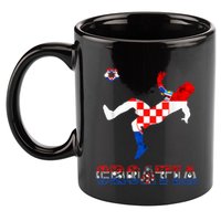 Croatia Croatian Soccer Player Croatian Pride Croatian Flag 11oz C Handle Ceramic Mug