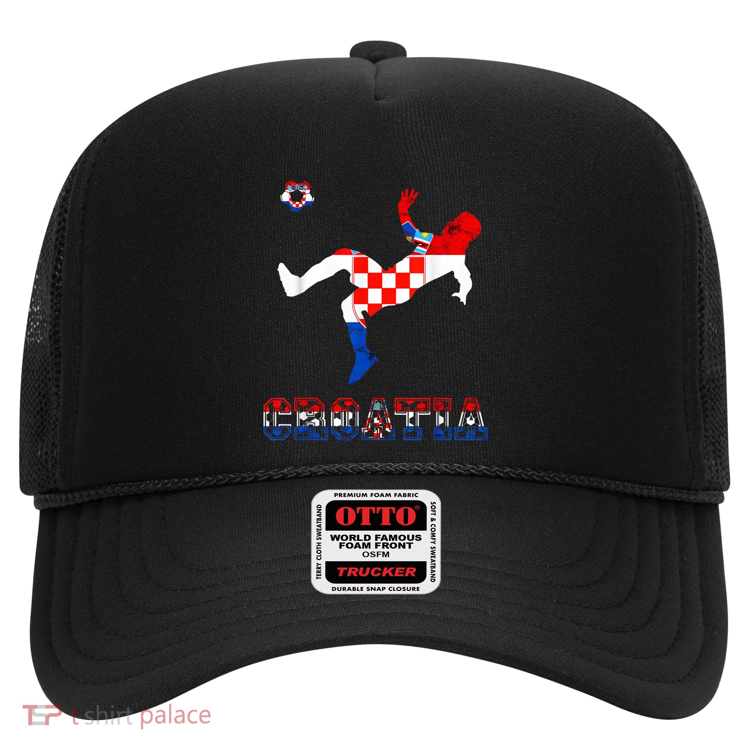 Croatia Croatian Soccer Player Croatian Pride Croatian Flag Trucker Hat
