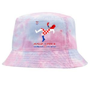 Croatia Croatian Soccer Player Croatian Pride Croatian Flag Tie-Dyed Bucket Hat