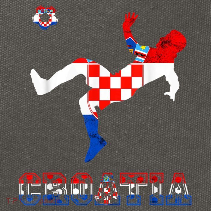 Croatia Croatian Soccer Player Croatian Pride Croatian Flag Cotton Canvas Backpack