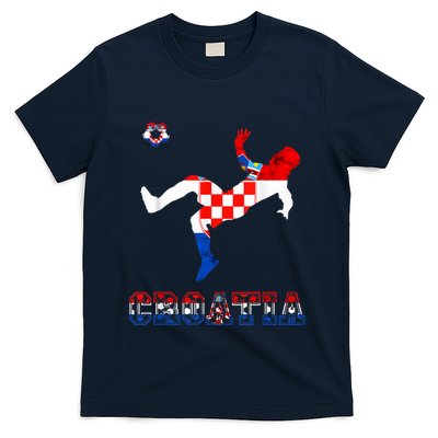 Croatia Croatian Soccer Player Croatian Pride Croatian Flag T-Shirt