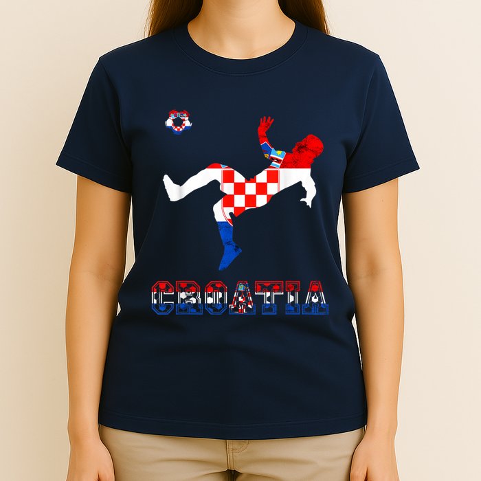 Croatia Croatian Soccer Player Croatian Pride Croatian Flag T-Shirt