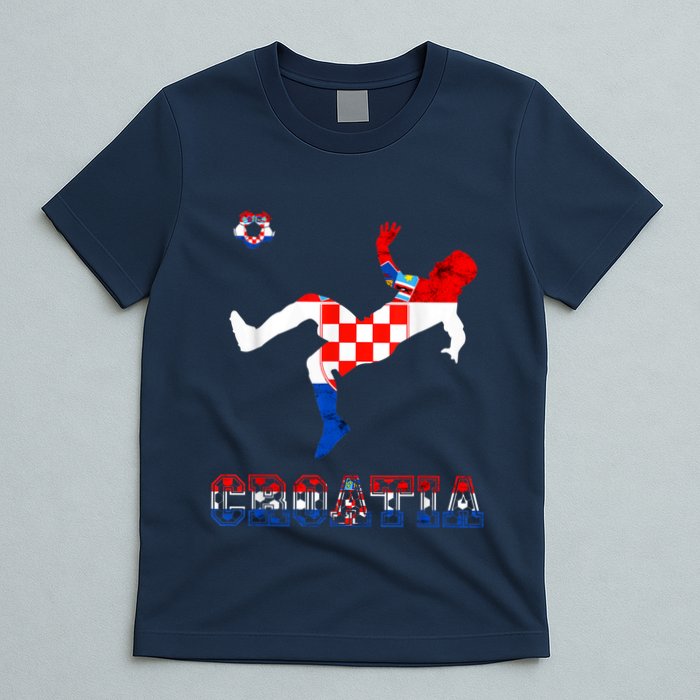 Croatia Croatian Soccer Player Croatian Pride Croatian Flag T-Shirt