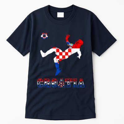 Croatia Croatian Soccer Player Croatian Pride Croatian Flag Tall T-Shirt