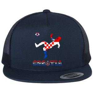 Croatia Croatian Soccer Player Croatian Pride Croatian Flag Flat Bill Trucker Hat