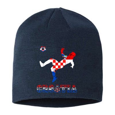 Croatia Croatian Soccer Player Croatian Pride Croatian Flag Sustainable Beanie