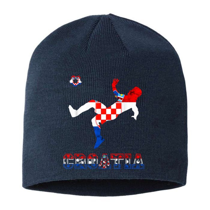 Croatia Croatian Soccer Player Croatian Pride Croatian Flag Sustainable Beanie