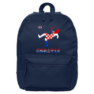 Croatia Croatian Soccer Player Croatian Pride Croatian Flag 16 in Basic Backpack
