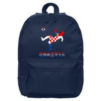 Croatia Croatian Soccer Player Croatian Pride Croatian Flag 16 in Basic Backpack