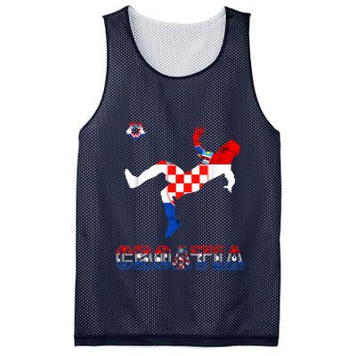 Croatia Croatian Soccer Player Croatian Pride Croatian Flag Mesh Reversible Basketball Jersey Tank