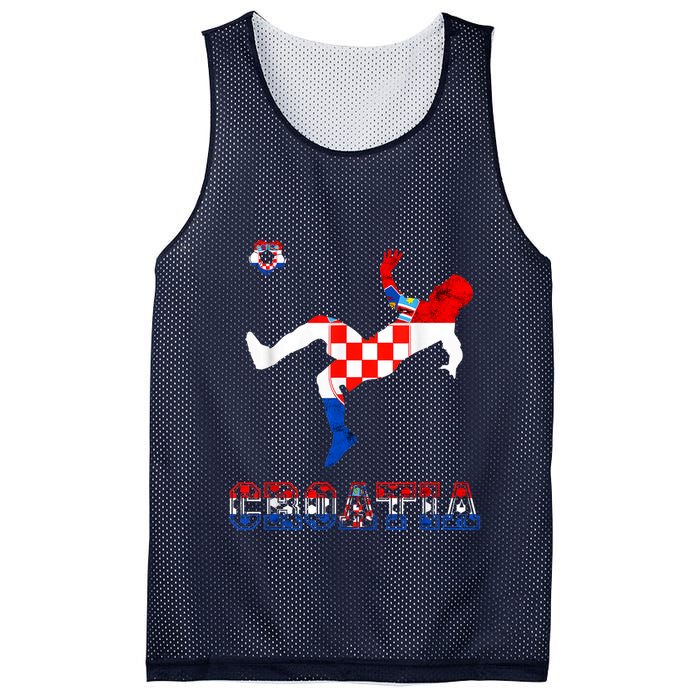 Croatia Croatian Soccer Player Croatian Pride Croatian Flag Mesh Reversible Basketball Jersey Tank