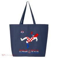 Croatia Croatian Soccer Player Croatian Pride Croatian Flag 25L Jumbo Tote