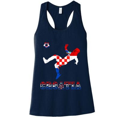 Croatia Croatian Soccer Player Croatian Pride Croatian Flag Womens Tank Top
