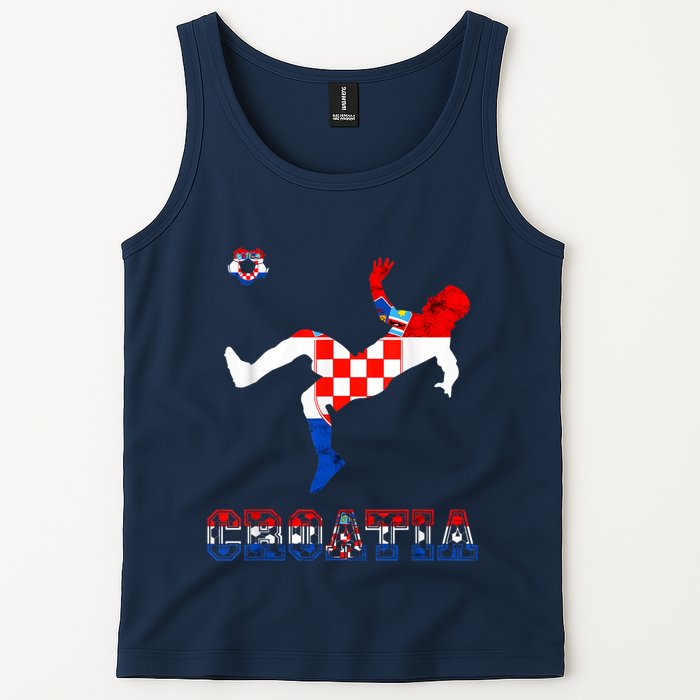 Croatia Croatian Soccer Player Croatian Pride Croatian Flag Tank Top