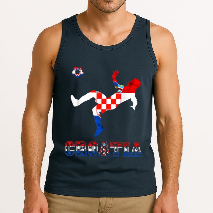 Croatia Croatian Soccer Player Croatian Pride Croatian Flag Tank Top