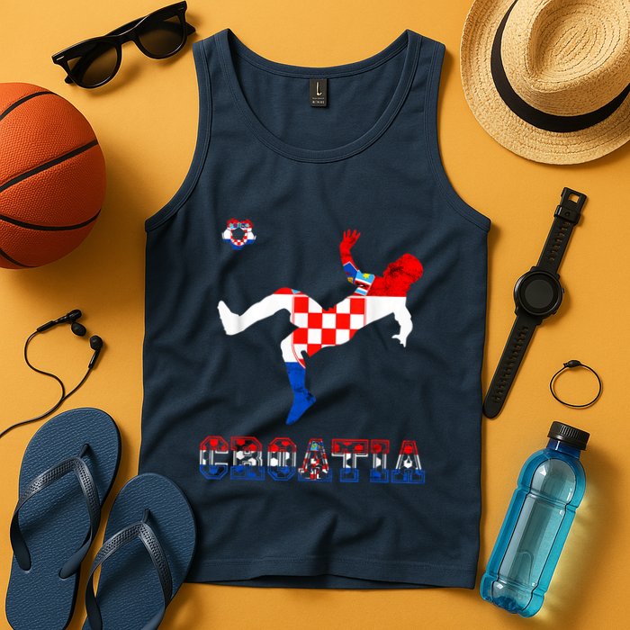 Croatia Croatian Soccer Player Croatian Pride Croatian Flag Tank Top