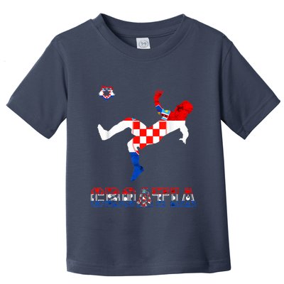 Croatia Croatian Soccer Player Croatian Pride Croatian Flag Toddler T-Shirt