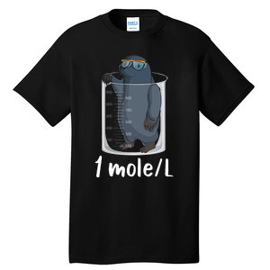 Chemistry Chemist Student Science Teacher Moles Tall T-Shirt