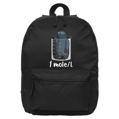 Chemistry Chemist Student Science Teacher Moles 16 in Basic Backpack