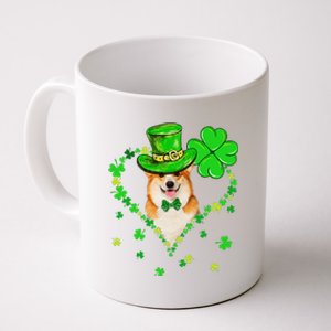 Cute Corgi Saint Patrick's Day Dogs Dad Mom Coffee Mug