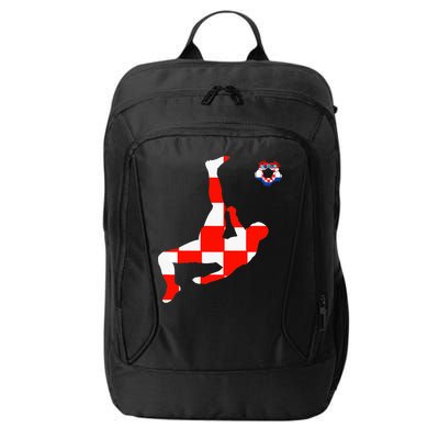 Croatia Croatian Soccer Player Croatian Pride Croatian Flag City Backpack