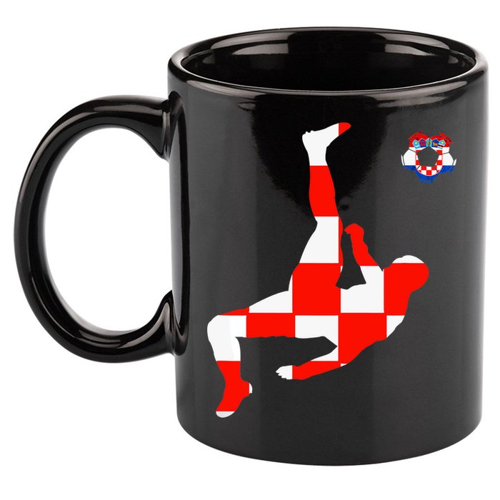 Croatia Croatian Soccer Player Croatian Pride Croatian Flag 11oz C Handle Ceramic Mug