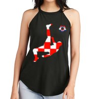 Croatia Croatian Soccer Player Croatian Pride Croatian Flag Women's Perfect Tri Rocker Tank