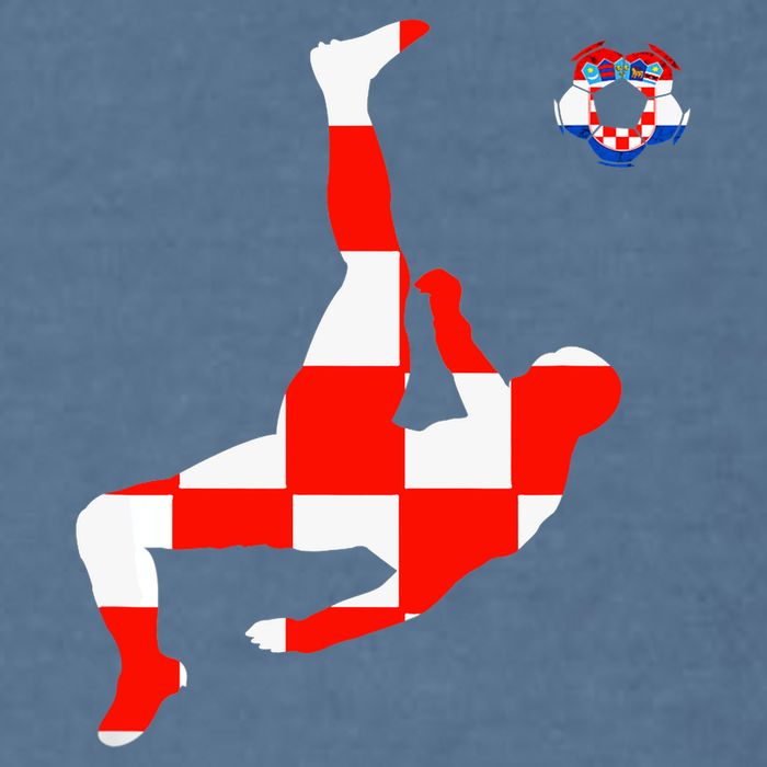 Croatia Croatian Soccer Player Croatian Pride Croatian Flag Garment-Dyed Sweatshirt