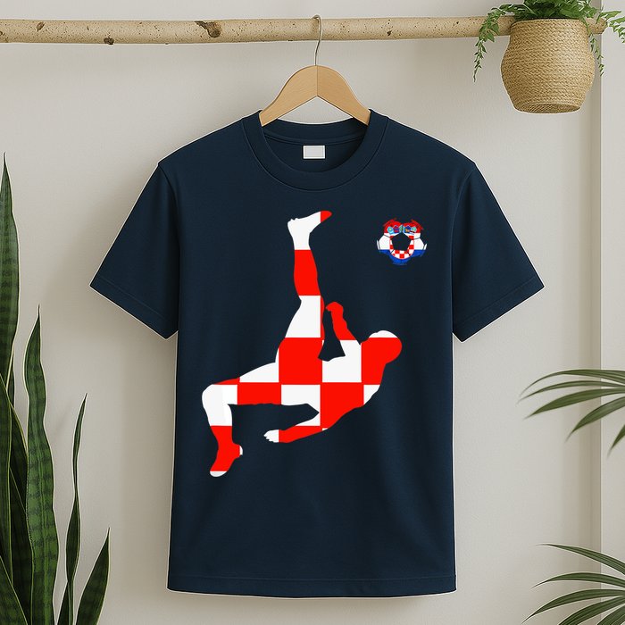 Croatia Croatian Soccer Player Croatian Pride Croatian Flag T-Shirt