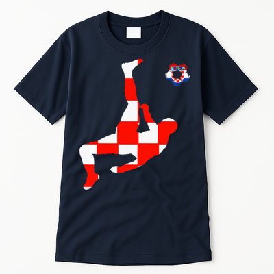 Croatia Croatian Soccer Player Croatian Pride Croatian Flag Tall T-Shirt