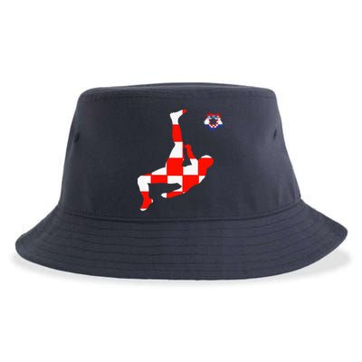 Croatia Croatian Soccer Player Croatian Pride Croatian Flag Sustainable Bucket Hat