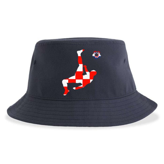 Croatia Croatian Soccer Player Croatian Pride Croatian Flag Sustainable Bucket Hat