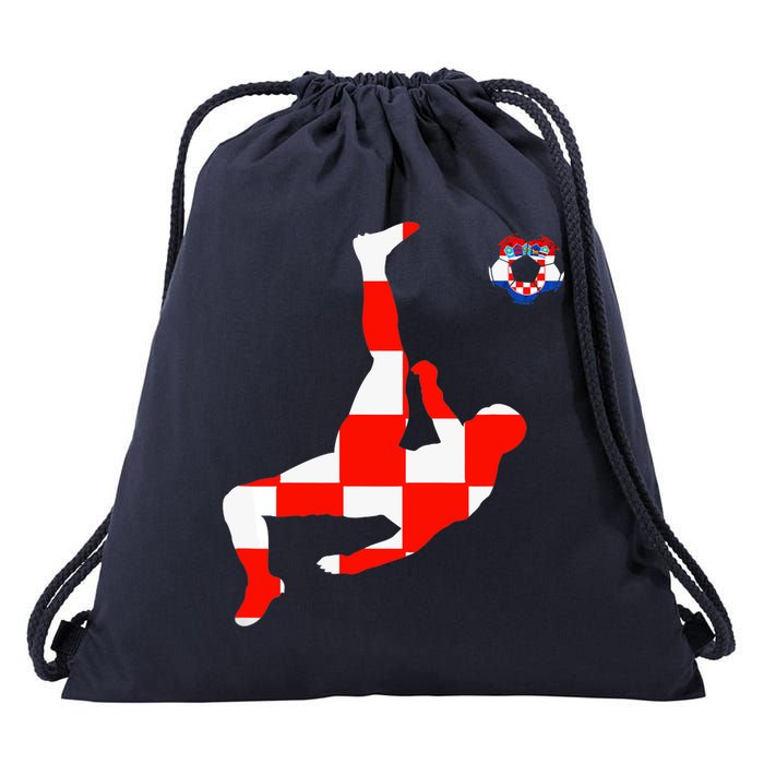 Croatia Croatian Soccer Player Croatian Pride Croatian Flag Drawstring Bag