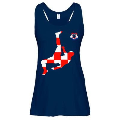 Croatia Croatian Soccer Player Croatian Pride Croatian Flag Ladies Essential Flowy Tank