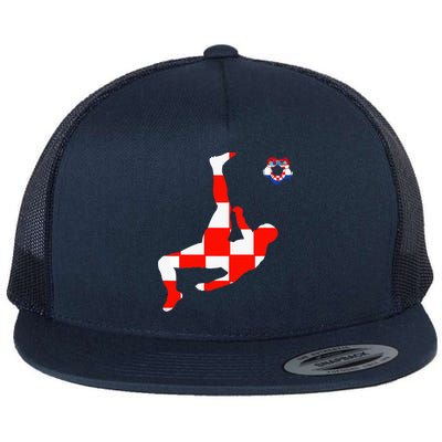 Croatia Croatian Soccer Player Croatian Pride Croatian Flag Flatbill Hat