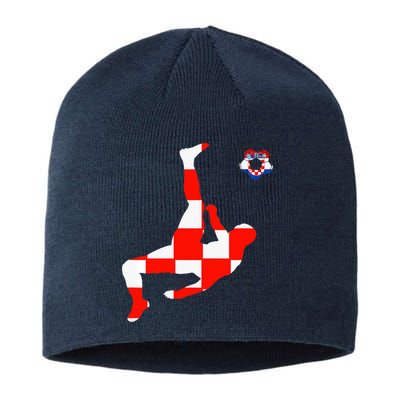 Croatia Croatian Soccer Player Croatian Pride Croatian Flag Sustainable Beanie