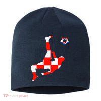 Croatia Croatian Soccer Player Croatian Pride Croatian Flag Sustainable Beanie