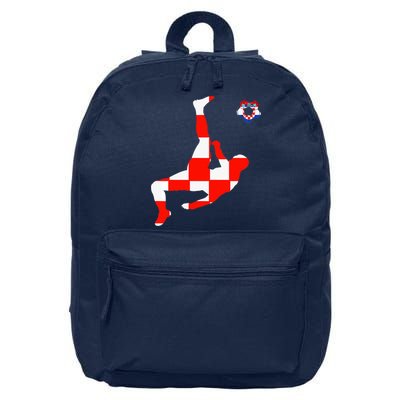 Croatia Croatian Soccer Player Croatian Pride Croatian Flag 16 in Basic Backpack