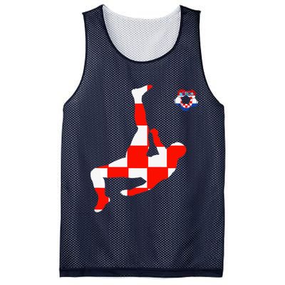 Croatia Croatian Soccer Player Croatian Pride Croatian Flag Mesh Reversible Basketball Jersey Tank
