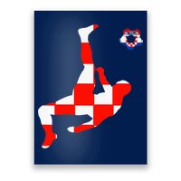 Croatia Croatian Soccer Player Croatian Pride Croatian Flag Poster